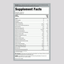 Supplement Facts panel for Trace Min Power Pack, Mixed Berry, 30 Packets.