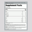 Supplement Facts for MuscleFIt Protein Chocolate Ice Cream 5lb container, detailing nutritional content.
