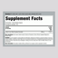 Supplement Facts panel for Carlyle Dry Vitamin E 400 IU in a bottle of 120 capsules.