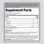 Supplement Facts label for a 2 lb container of Psyllium Husks Powder.