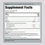 Supplement facts panel for Fish Oil 1000 mg Lemon Softgels, 240 count.