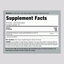 Supplement Facts panel for 500 mg Silica (Horsetail) Capsules, 100 count.