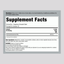 Supplement Facts panel for Discomfort Relief 60 Chewable Tablets detailing ingredients and nutritional information.