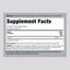 Image showing Supplement Facts for L-Theanine 200 mg capsules, containing 60 capsules per bottle.