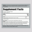 Supplement Facts for Melatonin 10 mg and Ashwagandha in 120 capsules.
