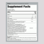 Supplement Facts panel for Women's Daily Probiotic + Prebiotic 60 Veg Capsules.