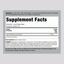 Supplement Facts panel showing details for Castor Oil 750 mg, 200 Softgels.