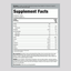 Supplement Facts panel detailing MuscleFit Protein Chocolate Ice Cream flavor, 2lb.