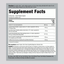 Supplement Facts panel for Ultra Energy Booster Capsules 90, detailing ingredients and nutritional information.