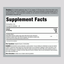 Supplement Facts panel for Black Walnut Wormwood Liquid Extract, 2 oz.