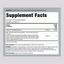 Supplement Facts for NCL NAD Collagen Resveratrol, listing ingredients and nutritional information within 125 character limit.