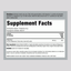 Supplement Facts panel detailing NV Calm Watermelon in an 8 oz (226 g) bottle, highlighting ingredients and nutritional information.