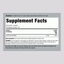 Supplement Facts panel detailing Zinc Picolinate 50 mg in a bottle of 100 capsules.
