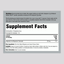 Supplement Facts panel for NV Calm Raspberry Lemon, 16 oz (453 g).