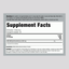 Supplement Facts label for MSM Powder, 600 g container, detailing nutritional information and serving instructions.