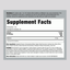 Supplement Facts panel showing Liquid Melatonin 10 mg with a delicious berry flavor.