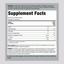 Supplement Facts panel for Sleep 3mg Melatonin 60 Gummies.
