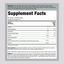 Supplement Facts panel detailing ingredients for Animal Creatine Chews Grape.