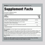 Supplement Facts for Panax Ginseng & Ginkgo showing 5000 mg (2 x 2500mg) per serving, 120 Veg Caps.