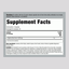 Supplement Facts for L-Arginine 500 mg, 100 Capsules.