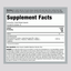 Supplement Facts panel for FL AminoFit 180 Capsules, detailing nutritional information and ingredient list in a structured format.