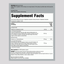 Supplement Facts for 3 Day Liver Cleanse including ingredients, serving size, and nutritional information within 125 characters.