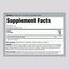 Ginger Root Liquid Extract supplement facts panel displaying nutritional information.