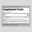 Image of the Supplement Facts panel for Mastic Gum 1500 mg, containing 100 capsules.