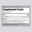 Supplement Facts panel for Beta Carotene (Vitamin A), 25,000 IU, 100 Quick Release Softgels.