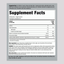 Label showing supplement facts for Kids Elderberry 60 Gummies.