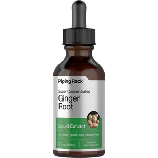 Ginger Root Liquid Extract Alcohol Free, 2 fl oz (59 mL) Dropper Bottle