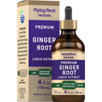 Ginger Root Liquid Extract Alcohol Free, 4 fl oz (118 mL) Dropper Bottle