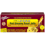 Prince of Peace Red Ginseng Royal Jelly oral liquid, 30 bottles x 10 cc. Box highlights '6 year-old Chinese Red Panax Ginseng'.