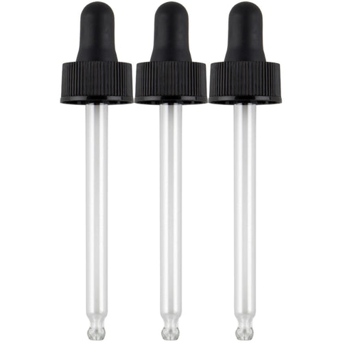 Glass Dropper 3 Pack (Fits 2 oz/59 mL Bottles), 3 Dropper