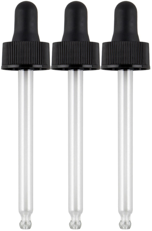 Glass Dropper 3 Pack (Fits 2 oz/59 mL Bottles), 3 Dropper
