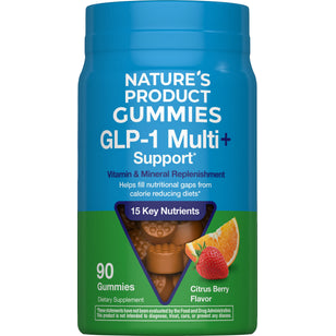 NATURE'S PRODUCT GLP-1 Multi+ Support Gummies, 90 pieces, Citrus Berry Flavor.