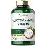 Carlyle Glucomannan 2400 mg, 200 quick release capsules from konjac root, non-GMO and gluten-free.