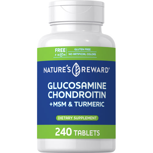 Glucosamine Chondroitin MSM Plus Turmeric, 240 Tablets