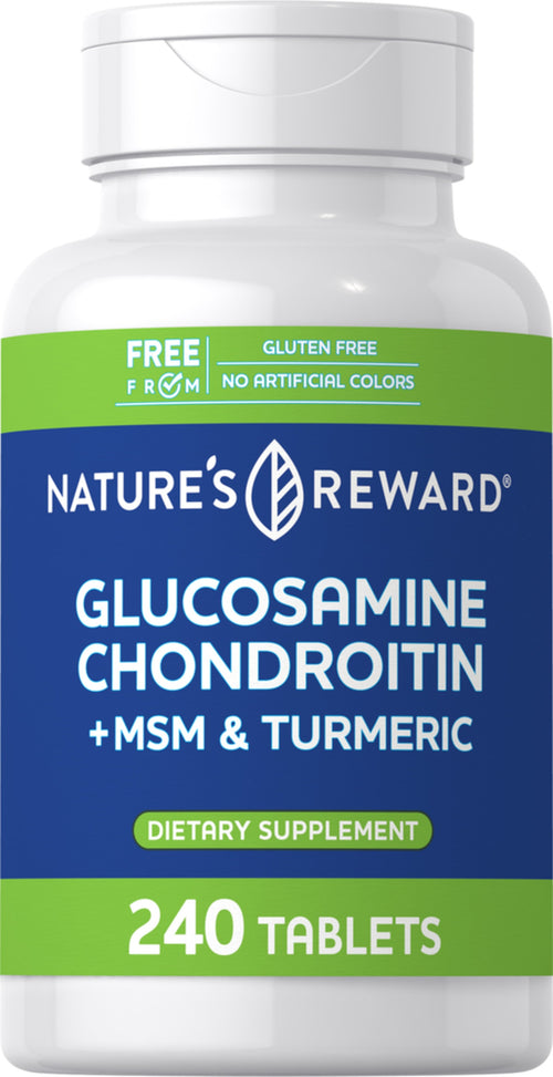 Glucosamine Chondroitin MSM Plus Turmeric, 240 Tablets