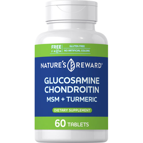 Glucosamine Chondroitin MSM Plus Turmeric, 60 Tablets