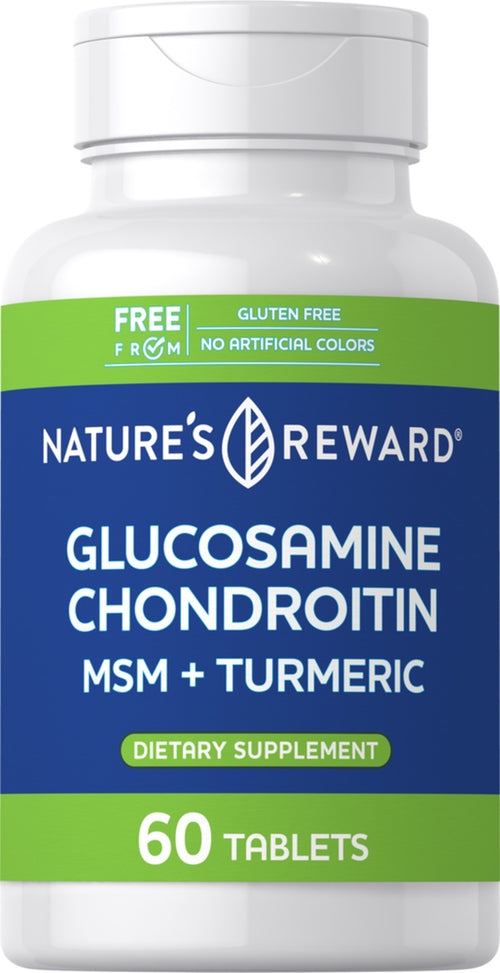 Glucosamine Chondroitin MSM Plus Turmeric, 60 Tablets