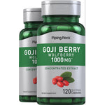 Goji Berry Wolfberry 1000 MG Concentrated Extract Herbal Supplement with 120 Quick Release Capsules.