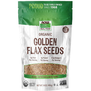 Golden Flax Seeds, 1 lb (454 g) Bag