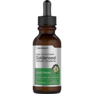 Goldenseal Liquid Extract Alcohol Free, 1 fl oz (30 mL) Dropper Bottle