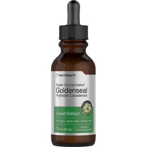 Goldenseal Liquid Extract Alcohol Free, 1 fl oz (30 mL) Dropper Bottle