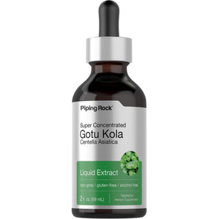 Gotu Kola Liquid Extract Alcohol Free, 2 fl oz (59 mL) Dropper Bottle