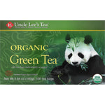 Uncle Lee's Tea Organic Green Tea, 100 individually wrapped tea bags, 5.64 oz (160g). Certified Organic by ECOCERT, USDA Organic.