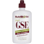 NutriBiotic GSE Grapefruit Seed Extract Liquid Concentrate, Unfiltered Formula, Dietary Supplement, 4 fl. oz. (118 mL).