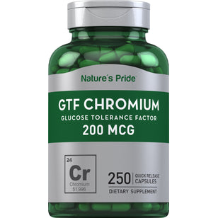 GTF Chromium, 200 mcg, 250 Quick Release Capsules
