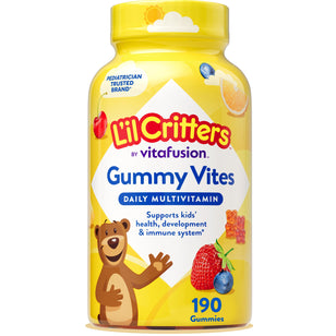 Lil Critters Gummy Vites Multivitamin, 190 gummies. Trusted brand by pediatricians.